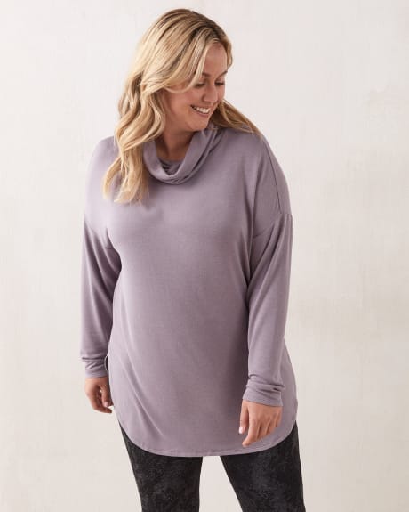 Dolman Sleeve Knit Top With Cowl Neck - In Every Story