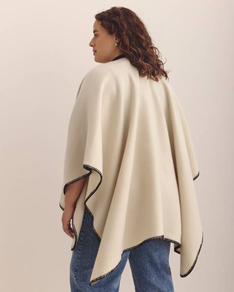 Cream Cape with Whipstitch Edge