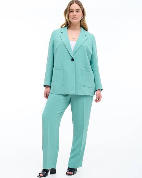 Long Blazer with Side Slits - Addition Elle