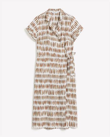 Robe portefeuille avec col cranté - Addition Elle