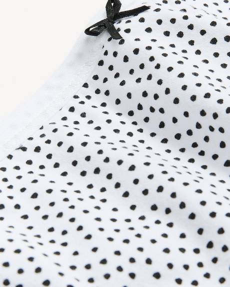 Culotte tanga en coton, imprimé à pois - ti Viglio
