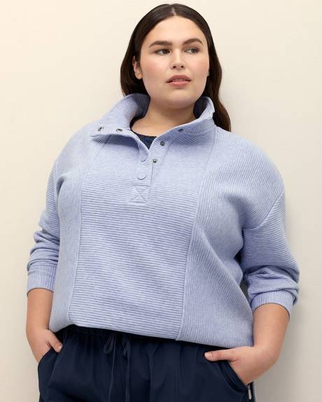 Ottoman Mock-Neck Sweatshirt - Active Zone
