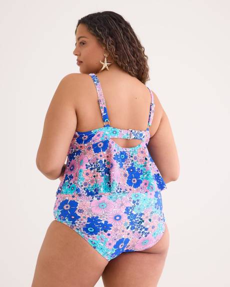 Haut de maillot Topanga à imprimé floral - Raisins Curve