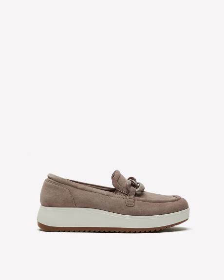 Wide Width, Mauve Zylah May Loafer with Buckle - Clarks