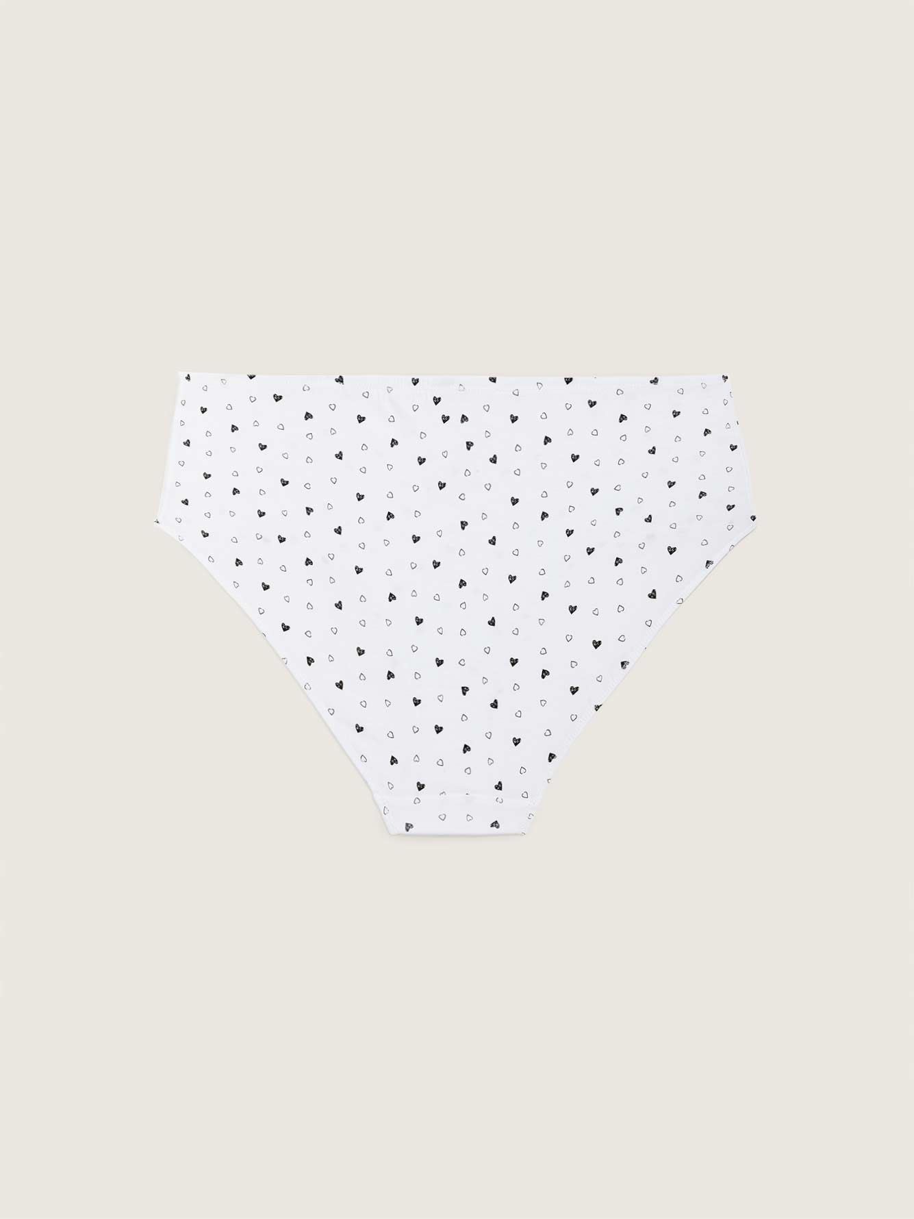 Heart Print Cotton High Cut Brief Panty - ti Voglio | Penningtons