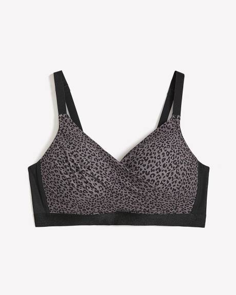 Cheetah-Print Wireless Padded T-Shirt Bra - Déesse Collection