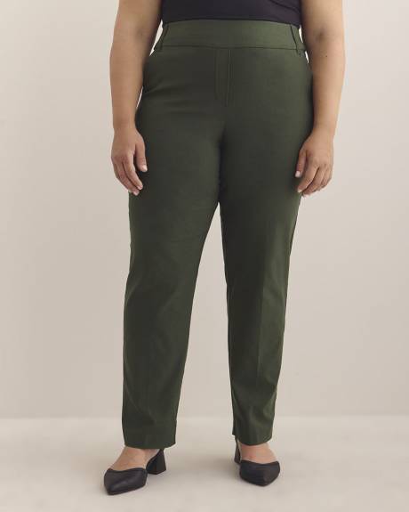 Pantalon ingénieux gris à jambe droite
