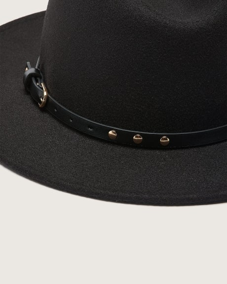 Felt Hat with Trim Detail