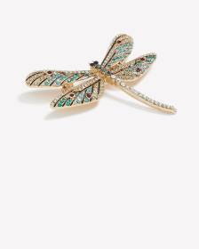 Rhinestone Dragonfly Brooch