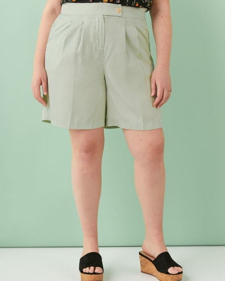 Short en sergé, tissu responsable - Addition Elle