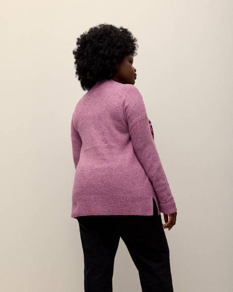 Fair Isle Mock Neck Sweater