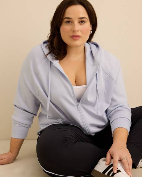 Veste l&eacute;g&egrave;re &agrave; capuche et fermeture &eacute;clair, tissu responsable - Active Zone