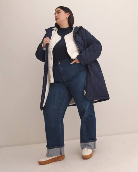 Sherpa Cardigan with Snaps