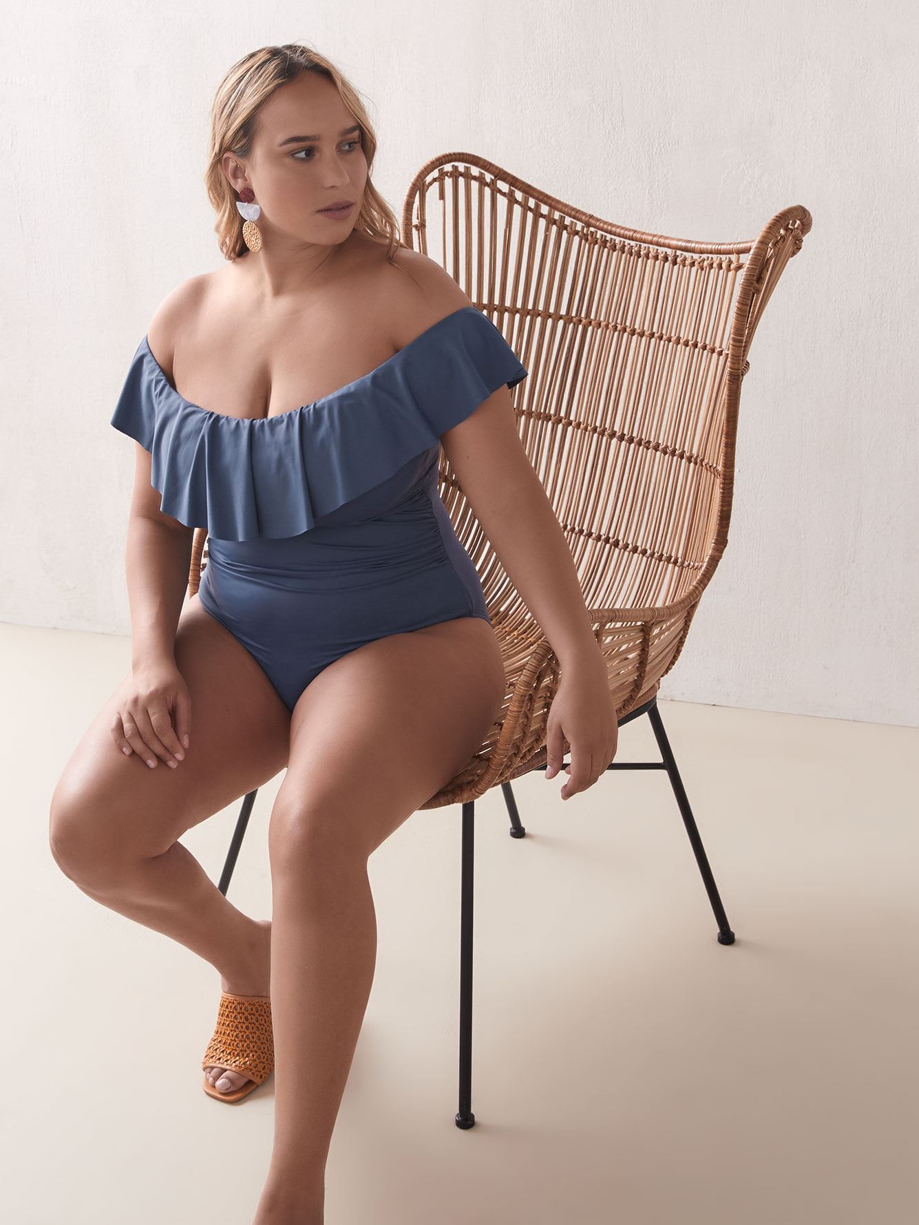 Island Goddess Ruffle OnePiece Swimsuit La Blanca Penningtons