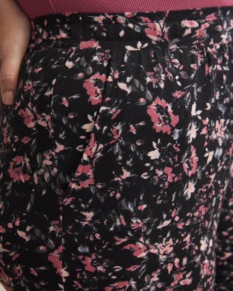 Pantalon pyjama style jogger à imprimé floral - ti Voglio