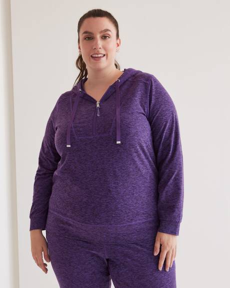 Half-Zip Hooded Sweatshirt - Active Zone