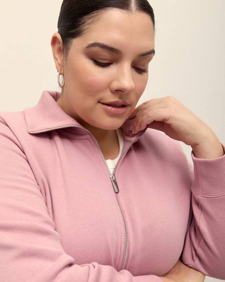 Mockneck Sweatshirt with Zipper