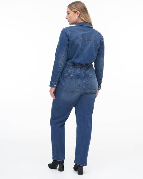 Responsible, Denim Jumpsuit, Medium Wash - Addition Elle