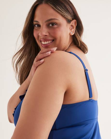 Ruffled Tankini Top