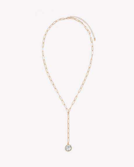Collier court à maillons style trombone