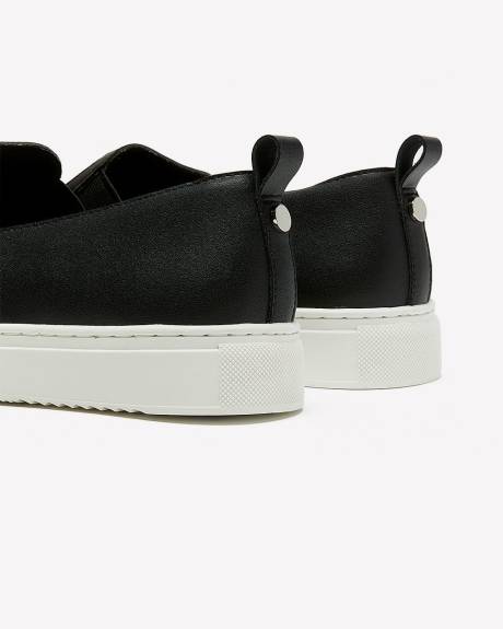 Extra Wide Width, Leather Slip-On Sneaker
