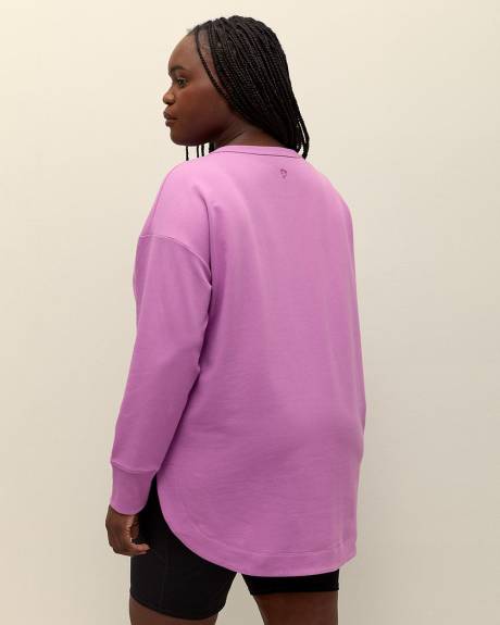 French Terry Henley Pullover Sweatshirt - Active Zone