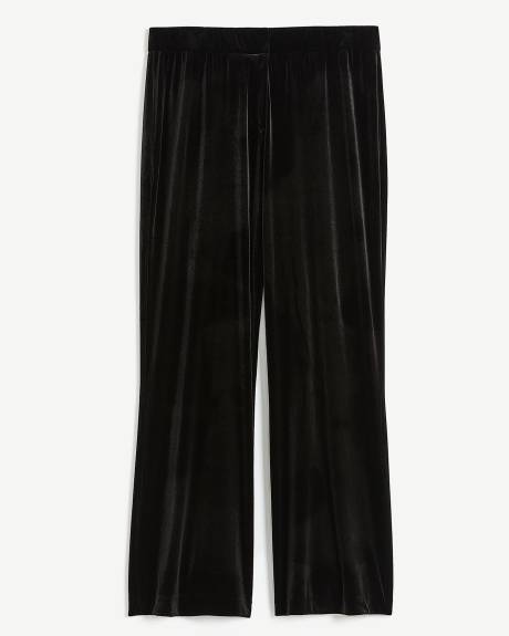 Flared-Leg Velvet Pant