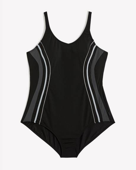 Responsible, Sway Splice V-Neck One-Piece Swimwear - Finz