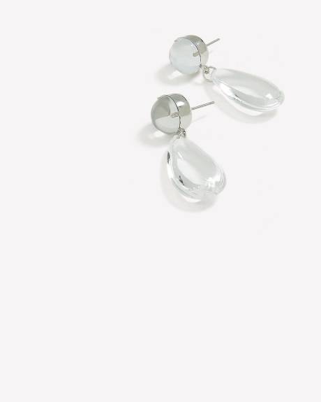Pendants d'oreilles transparents