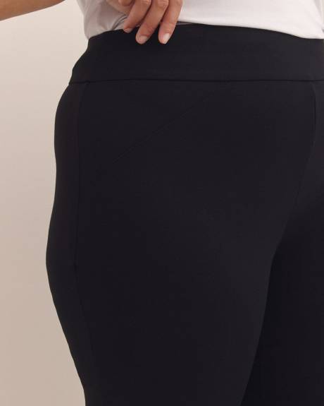 Petite, Black Ponte de Roma Sculpting Straight-Leg Pant