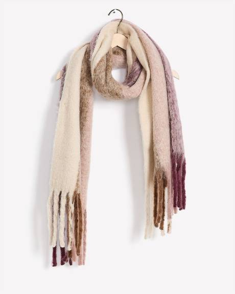 Écharpe douce rayée