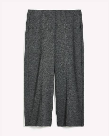 Pull-On Wide-Leg Knit Pant