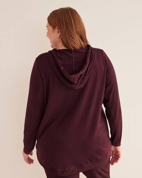 Haut en tricot côtelé avec capuche - Active Zone