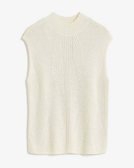 Mock-Neck Sweater Vest - Addition Elle | Penningtons
