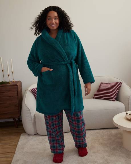 Blue Plush Robe - ti Voglio
