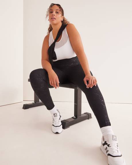 Foil Printed Legging with Pockets - Active Zone