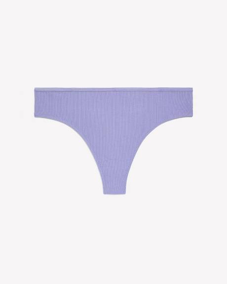 Culotte tanga côtelée unie - ti Voglio