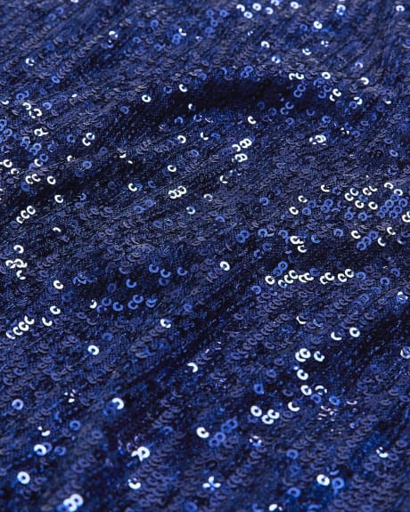Sleeveless Sequins Knit Dress