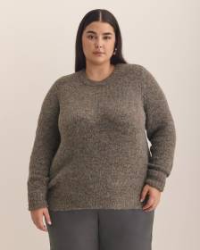 Glitzy Black Crewneck Sweater