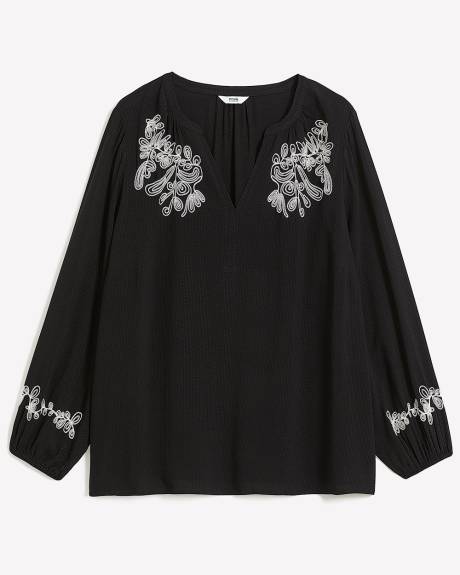 Boho Blouse with Soutache
