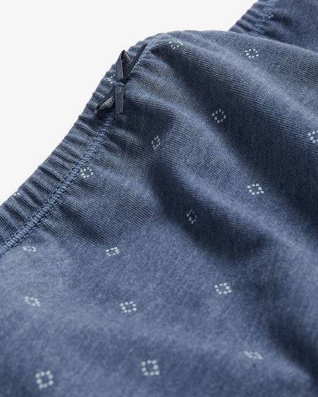 Culotte échancrée en coton à motif de losanges à pois - ti Voglio