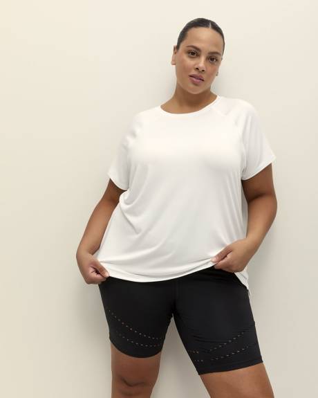Responsible, White Crewneck T-Shirt - Active Zone