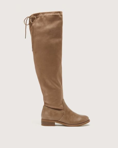 Extra Wide Width Over-The-Knee Microsuede Boots - Addition Elle