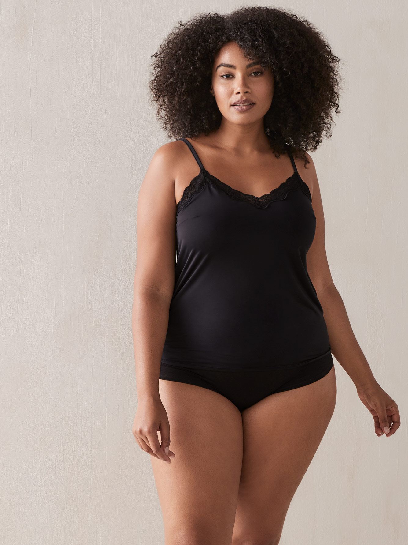 Slip Camisole with Lace Trim Addition Elle Penningtons