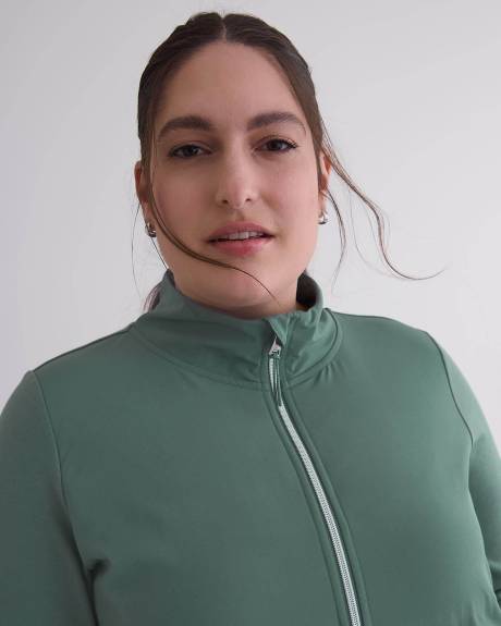Mock-Neck Zipped Jacket - Active Zone