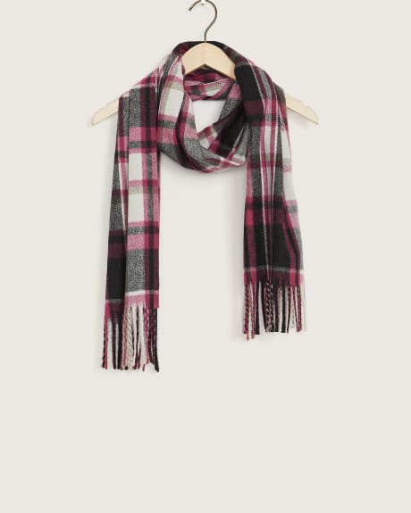 Plaid Woven Scarf