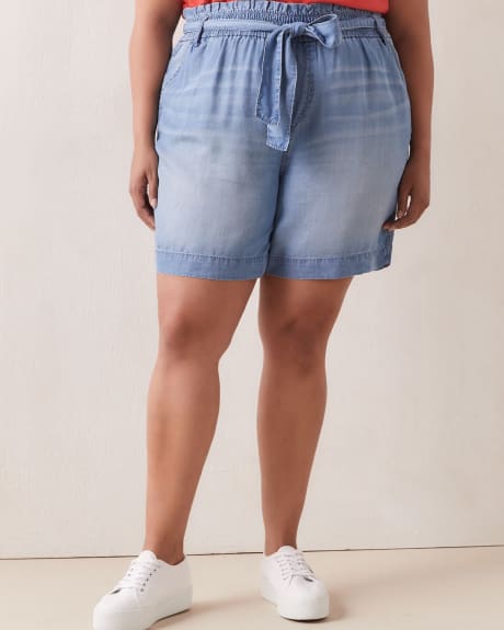 Responsible Tencel Short With Sash Belt - d/C Jeans