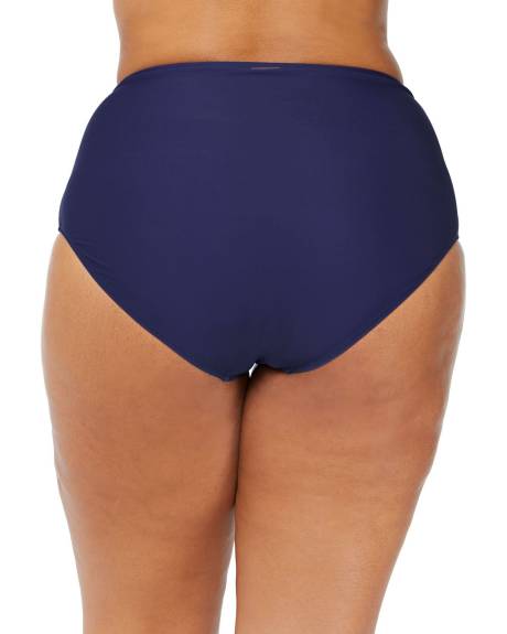 Blue High-Waisted Costa Swim Brief - Raisins Curve
