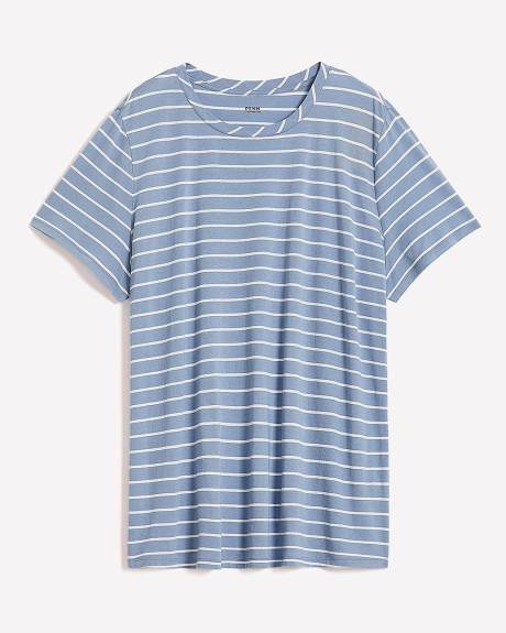 T-shirt à manches courtes et col rond, coupe boyfriend - Essentiels PENN.