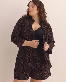 Buttoned-Down Long Sleeve Knit Shirt
